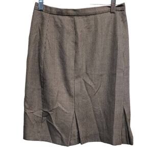 DRESSBARN Women's Black & White Houndstooth Knee Length Skirt Size 6